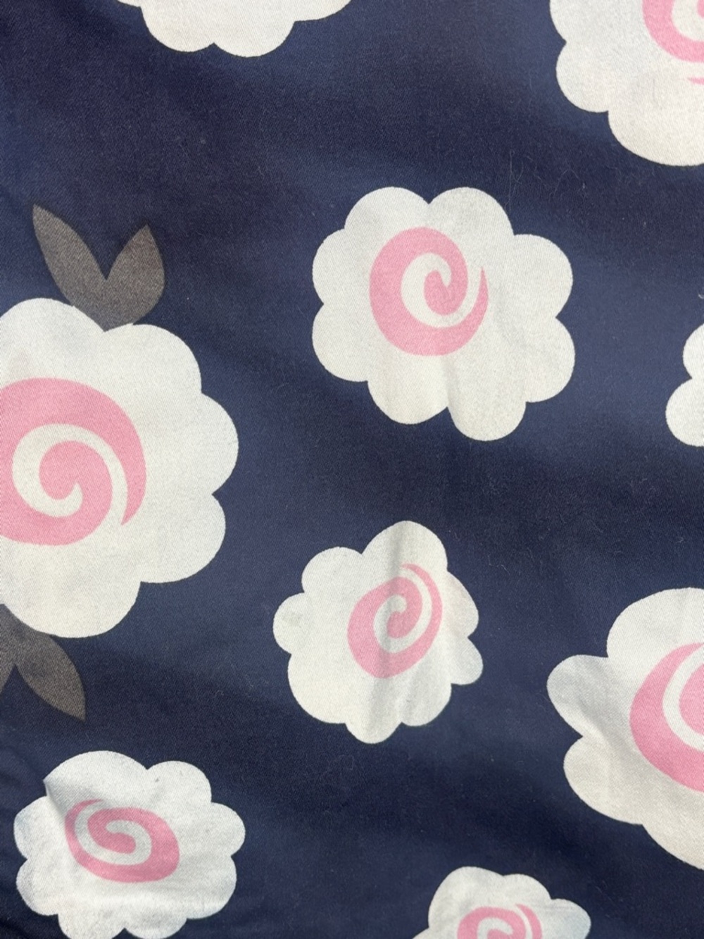 Navy Blue Floral Button Trench Coat from W Work To Weekend -L- - Picture 12 of 13